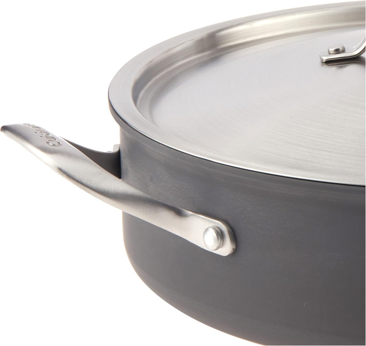 Cuisinart GG33-30H GreenGourmet Hard-Anodized Nonstick 5-1/2-Quart Saute Pan with Helper Handle and Cover: Green Chicken Fryer: Kitchen & Dining