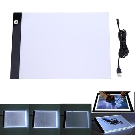 Demiawaking A4 K2 Led Tavoletta Luminosa Con Luce Regolabile Tavolo Da Disegno Scatola Luminosa Tavola Per Ricalcare E Copia Per Per Stencil