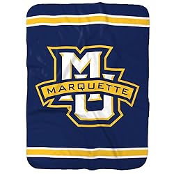 Marquette University Primary Logo Stripes Sherpa
