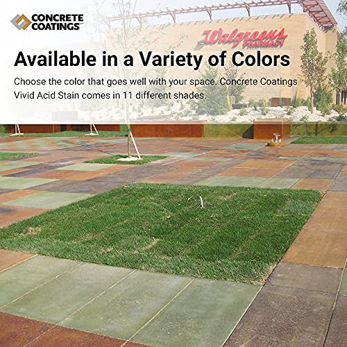 CC Concrete Coatings Vivid Acid Stain for Antique Marble Effect, Concrete Stain for Inside or