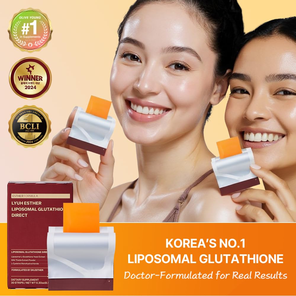 liposomal glutathione strip Mua ESTHER FORMULA Strips (30 ct) - Glutathione Direct Glow Beauty