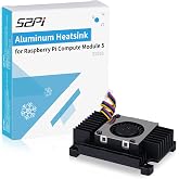 GeeekPi Aluminum Heatsink Active Cooler with Blower Fan for Raspberry Pi Compute Module 5