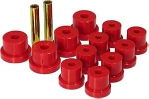 Prothane 7-1011 Red Rear Multi Leaf Spring Eye and Shackle Bushing Kit