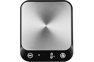 Vitafit Digital Food Kitchen Scale, 22lb/10kg by High Precision Grams and Ounces 1g / 0.1oz, Weighing Professional Since 2001, Weight Loss, Baking and Cooking, LED Display, Batteries Included, Black