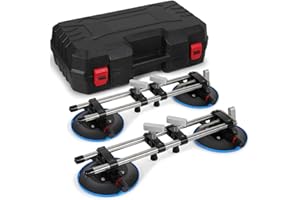 Senhill 2 Pack Seamless Setter with 6" Vacuum Suction Cups for Seam Joining and Leveling, Countertop Seam Setter for Marble, Ceramic, Tile, Glass, Granite