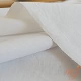 M & J Plain White 100% Cotton Fabric 60 Inch Wide 3 Metre view 5