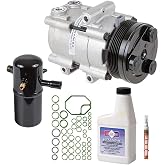 AC Compressor &amp; A/C Kit For Ford Crown Victoria Mercury Grand Marquis Lincoln Town Car 1998 1999 2000 2001 2002 - BuyAutoParts 60-80220RK New