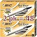 Value Pack of 48 - BIC Cristal Bold (1.6mm) Ball Pen, Black, 48ct (MSBP241-BK)