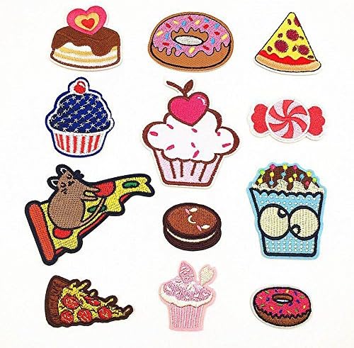 40pcs/lot Cloth Patches Garment Applique DIY Decoration Accessories Iron On Embroidered Patch Set