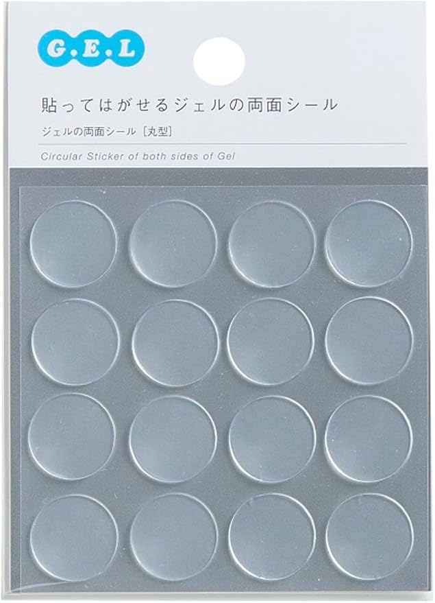 Amazon Co Jp G E L ウォールシール 貼ってはがせる ジェルの両面シール 丸型 直径2cm クリア Grtm001 ホーム キッチン