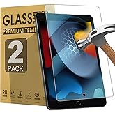 zenrich [2Pack ipad 10.2 Screen Protector with Anti Blue Light, iPad 9th/8th/7th Generation Tempered Glass Screen Protector with 9H Hardness/Bubble Free/Case Friendly, Pencil Compatible