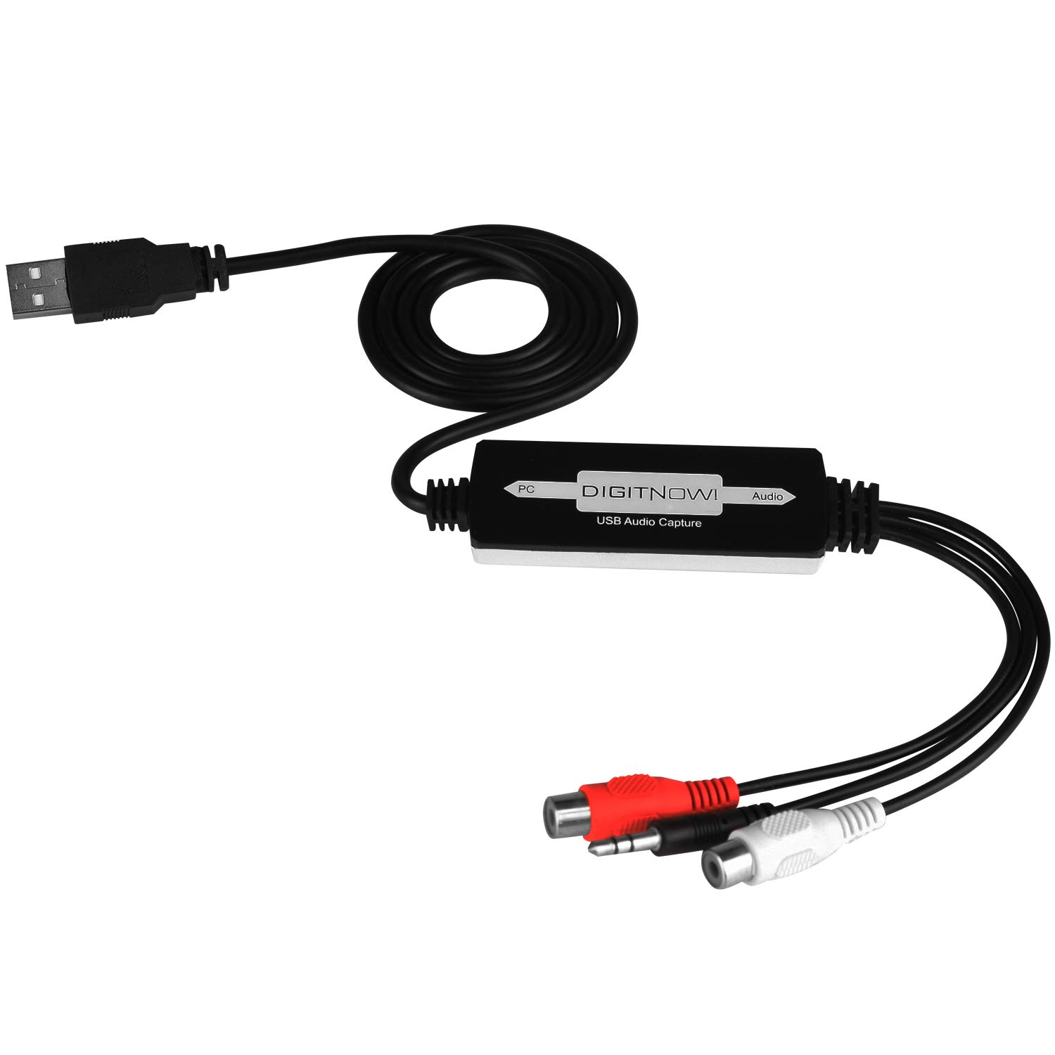 DIGITNOW! USB 2.0 Audio Capture Card Grabber for Cassette Tapes and