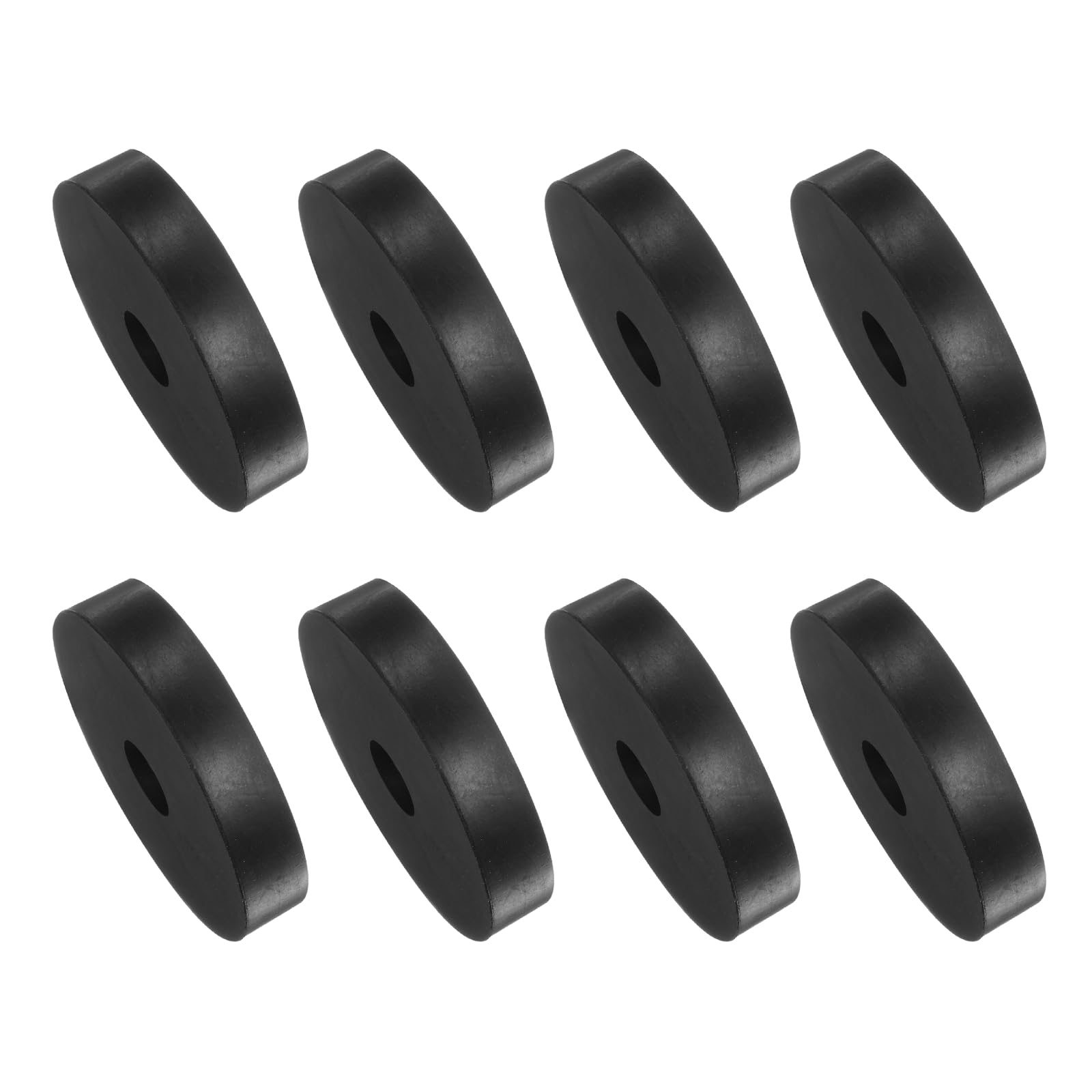 Kozelo 8pcs Rubber Spacer [10x10x50mm] Anti Vibration Isolation Pads, for Home Cars Boat Accessories, Neoprene, Black