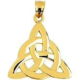 10k Gold Traditional Celtic Trinity Knot Pendant