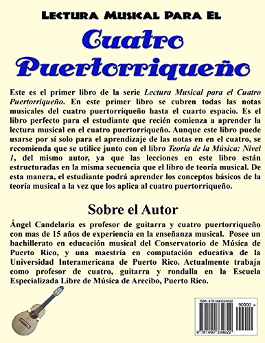 Lectura Musical para el Cuatro Puertorriqueno: Nivel 1 (Spanish Edition)