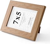 Fabian Clarke London 7x5 Modern Oak Photo Frame with White Mount 6x4 view 6