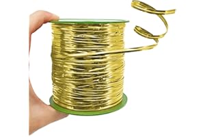 HAHIYO 350Yards/1050Feet/320M Gold Metal Twist Ties for Bread Candy Coffee Plant Garden Cellophane Treat Bags Gift Wrapping Plastic Halloween Party Cake and Craft Projects