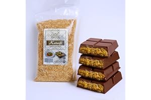 CNYTUS Premium Roasted Kataifi Shredded Fillo Dough , 7 Oz (200g) , Katafi Shredded Pastry, Kunafa Shredded Phyllo Dough, Knafeh Shredded, Kadayif, Kanafeh, Katifi Shredded Phyllo, Kataifi Dough For Dubai Chocolate, Baked Crispy Crunchy Kadayif Shredded Fillo Dough