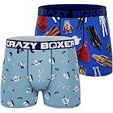 CRAZYBOXER Men's Underwear Star Wars Freedom of movement Original Boxer Brief Lightweight (2 PACK)