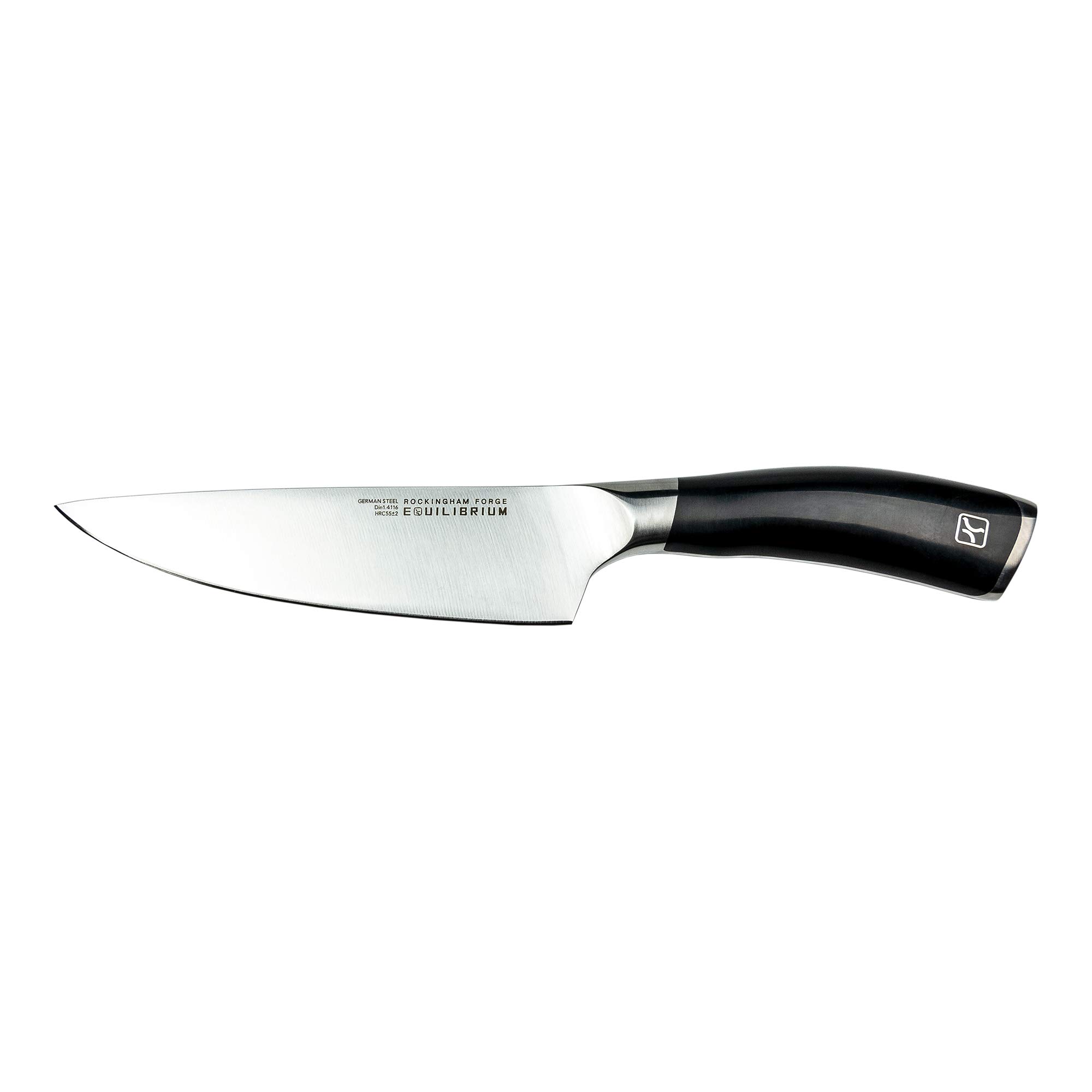 Rockingham Forge Equilibrium 15cm Chef’s Knife with German Stainless Steel Blade and Black Handle