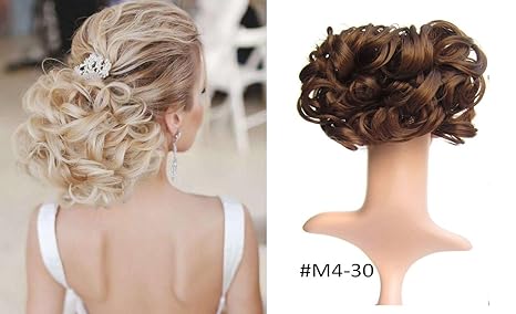 Hi Girl M4 30 Braid Hair Bun Clip In Hair Bun Extensions Comb
