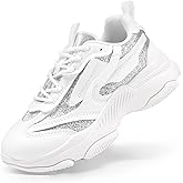 DREAM PAIRS Kids Girls Sneakers Jelly Sole Lace up Shoes Lightweight Walking Shoes for Girls Boys