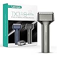 VOYOR Foil Shaver Electric Razor for Men 3 in 1 Shavers for Men with Double Foil Wet & Dry Face Shaver Lightweight Handheld Smooth Shave IPX6 Washable USB-C Rechargeable Travel Razor TX310 (Gray)