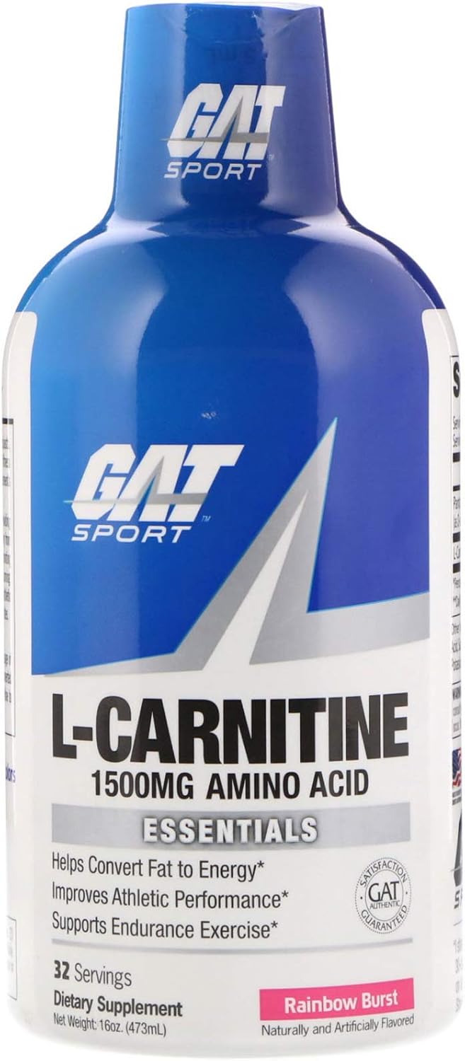 GAT L-Carnitine, Amino Acid, Rainbow Burst, 1,500 mg, 16 oz (473 ml): Health & Personal Care