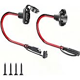 2-Pack SAE Quick Connect Harness, 1FT 12AWG Waterproof | SAE Extension Cord Connector Plug, for Automotive/Solar/Battery Chargers（With dustproof cap）