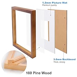 Egofine 8x8 Picture Frames 4 Pack Covered by