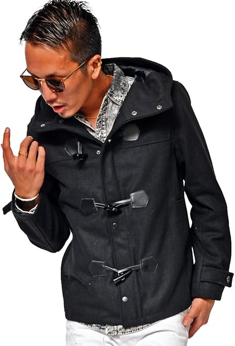 Amazon ジョーカーセレクト Joker Select ダッフルコート メンズ ダッフル コート ショート 冬 大きい 大きいサイズ ウール コート ジャケット 通販