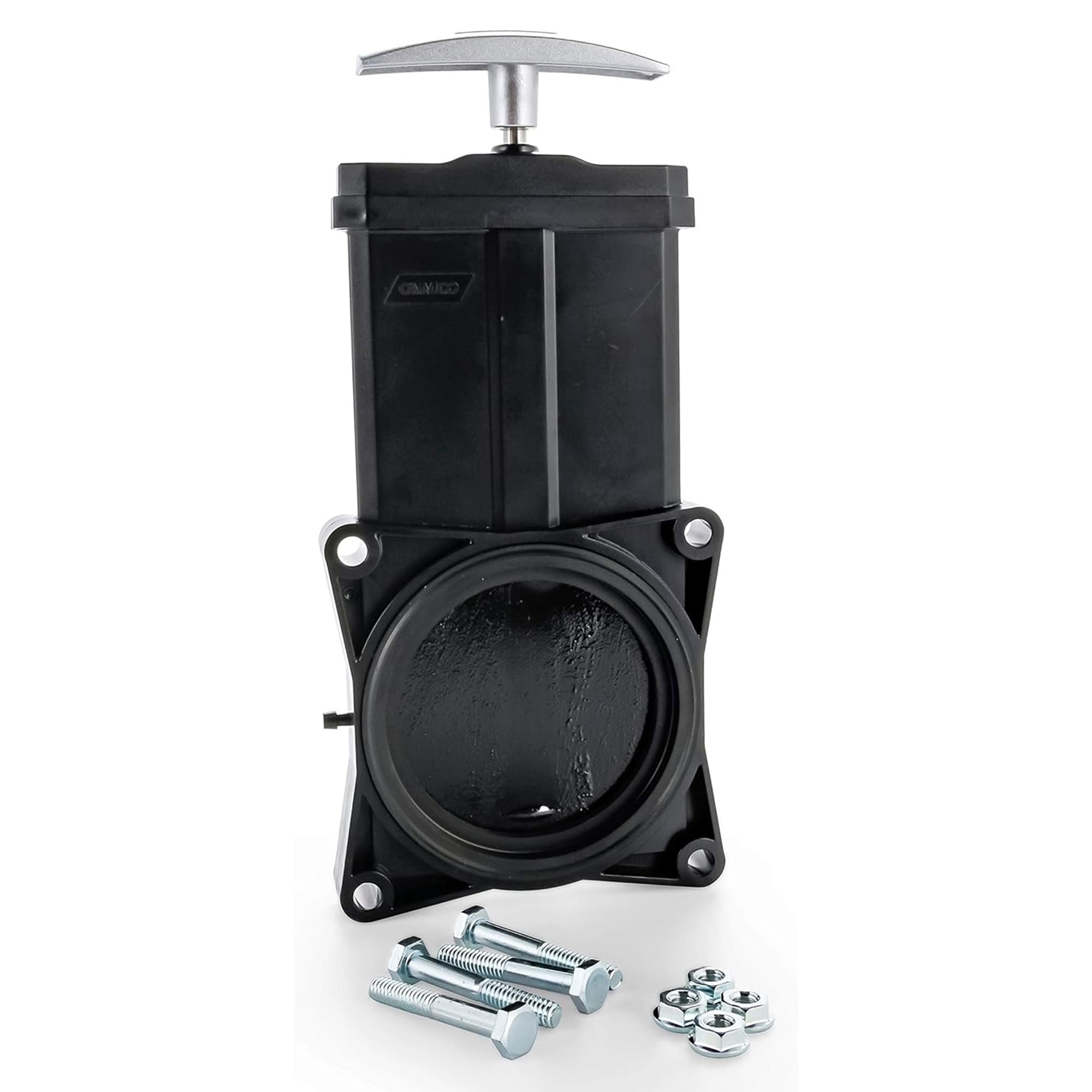 Camco RV Replacement Waste Valve with Handle - Features Heavy Duty Metal Handle & 3-Inch Diameter Valve Opening (39511)