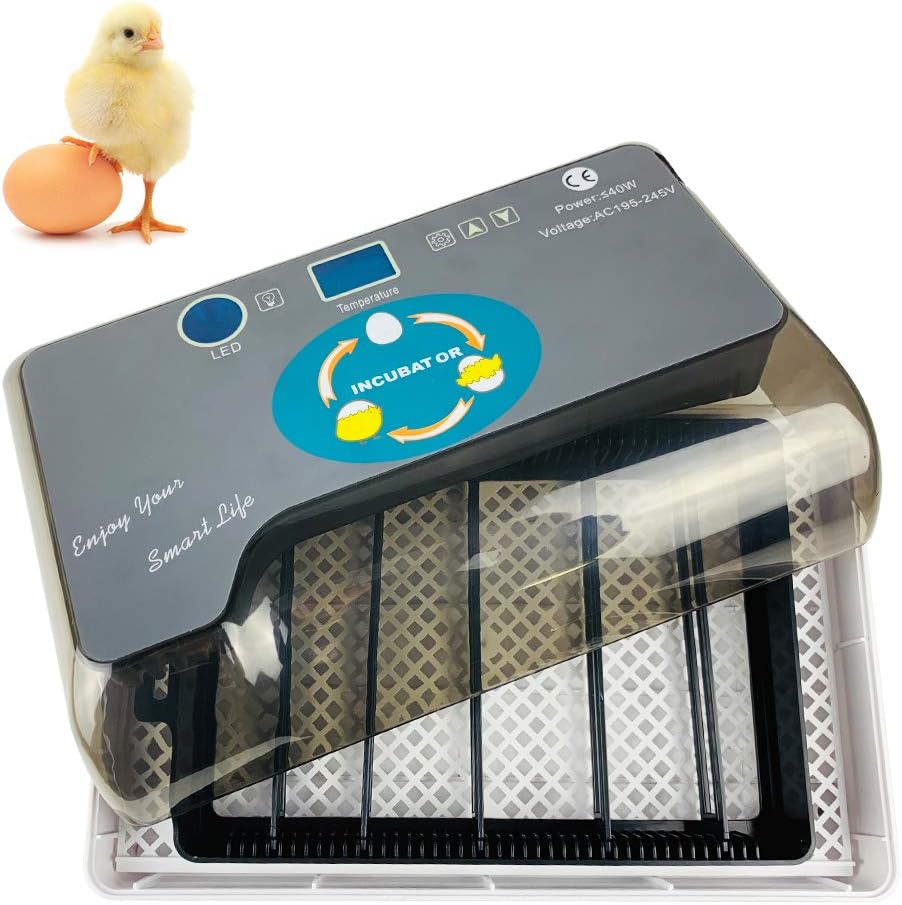 Bleiou Digital Egg Incubator Automatic Egg Hatcher Automatic Turning 12 Eggs Chicken Birds Quail Brooder Egg Incubator