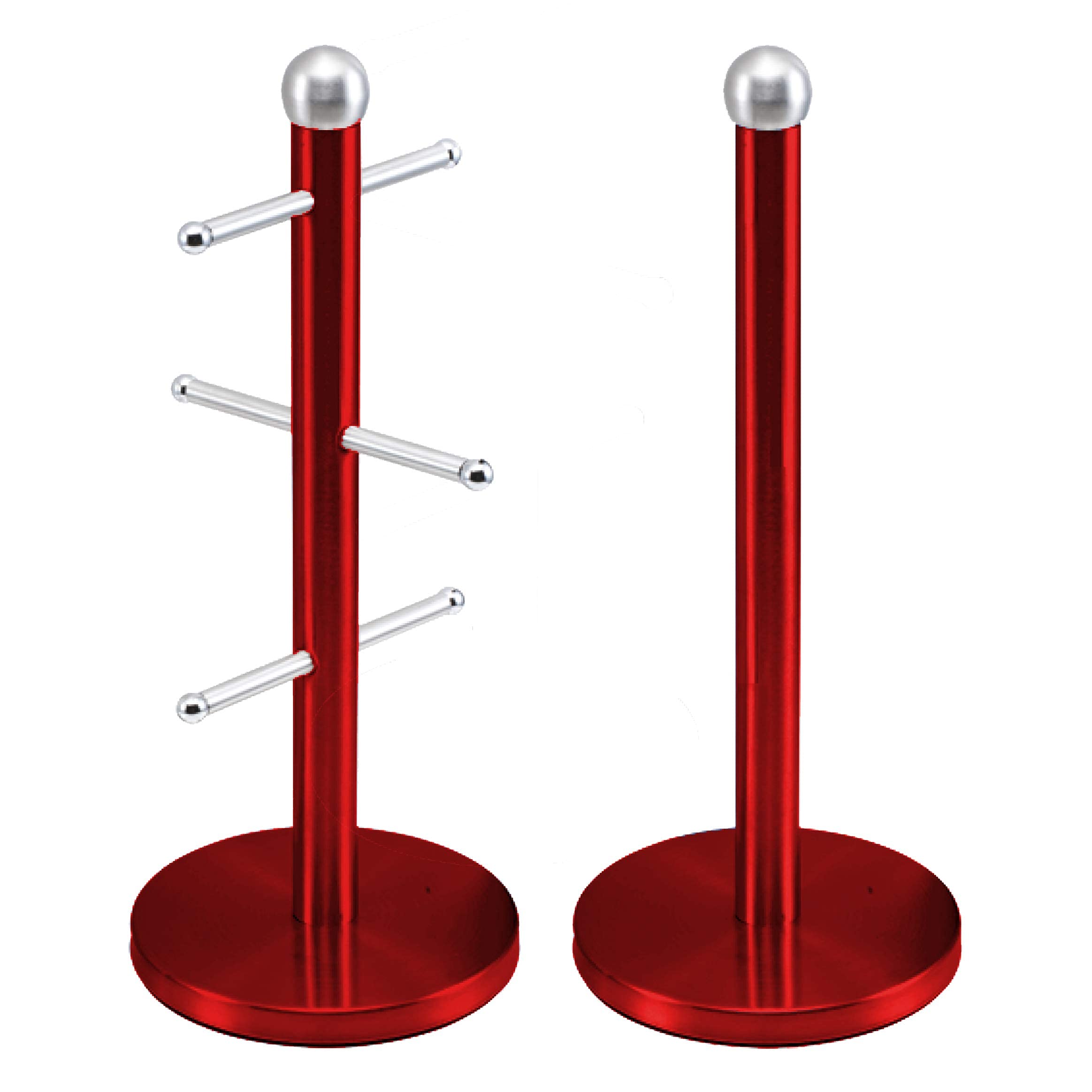 SQ Professional Gems Mug Tree & Roll Holder Set (Ruby)