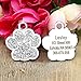 Didog Glitter Paw Print Pet ID Tags for Small Dogs and Cats,Personalized Engraving