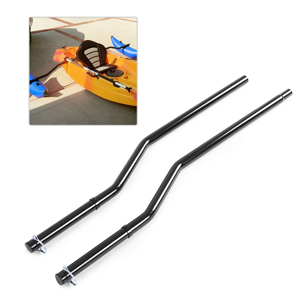 Lixada 1 Pair Kayak Outrigger Sidekick Arms Canoe Boat Fishing Stablizer System Rack Mount, Black
