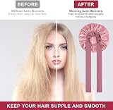 ACWOO Satin Bonnet Hair Wrap Sleep Cap with Elastic Band for Women Girls view 4