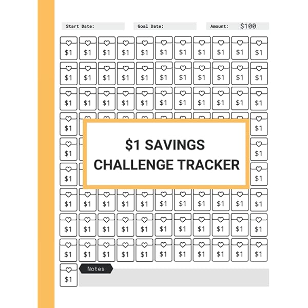 $20 Savings Challenge Tracker: 100 Days to Save $2000 Envelope