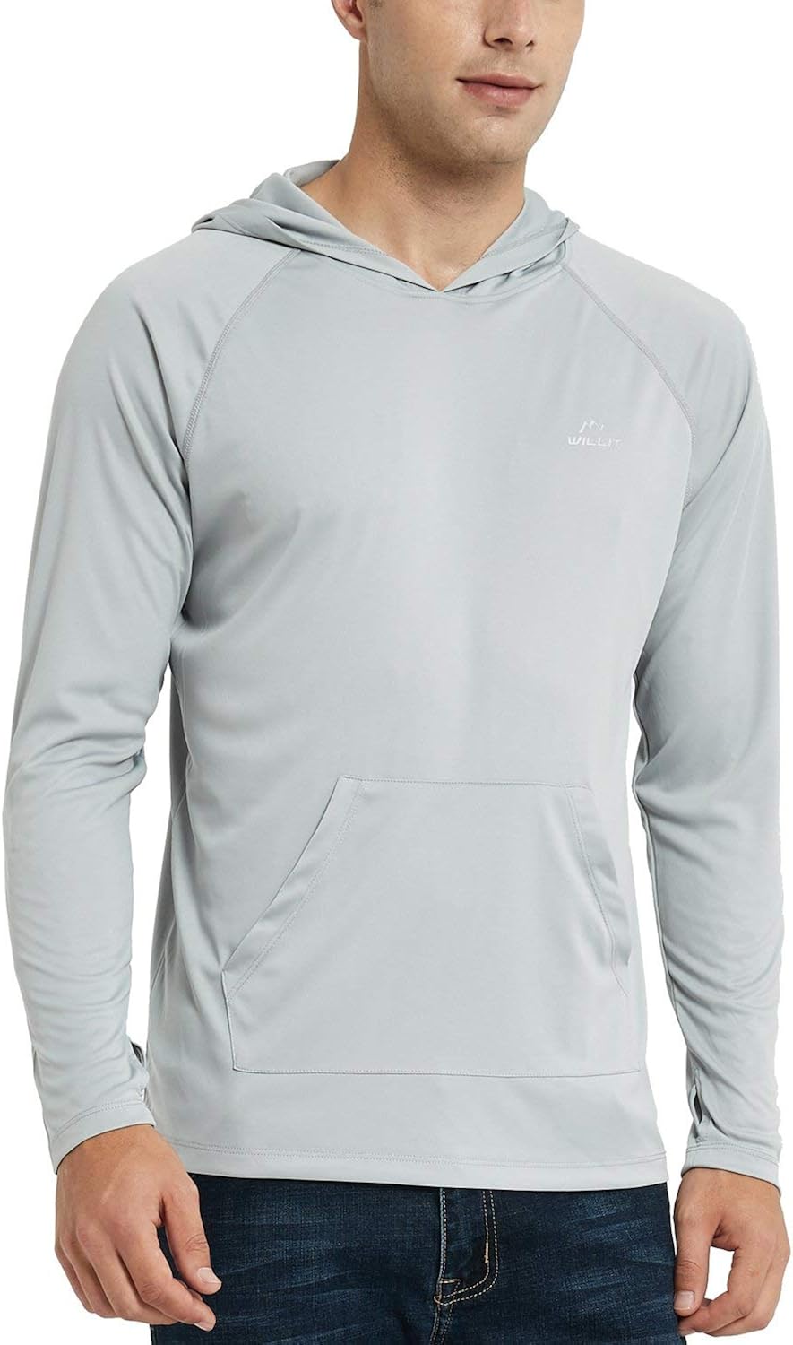 Willit Men's UPF 50+ Sun Protection Hoodie Shirt Long