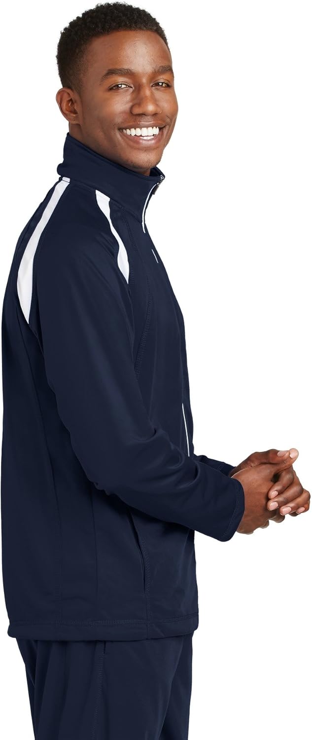 SPORT-TEK Men's Tricot Track Jacket at  Men’s Clothing store