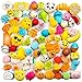WATINC Random 20 pcs Squeeze Toys Cream Scented Kawaii Simulation Lovely Toy Medium Mini Soft Food Squeeze Toys, Phone Straps (20P Donuts)