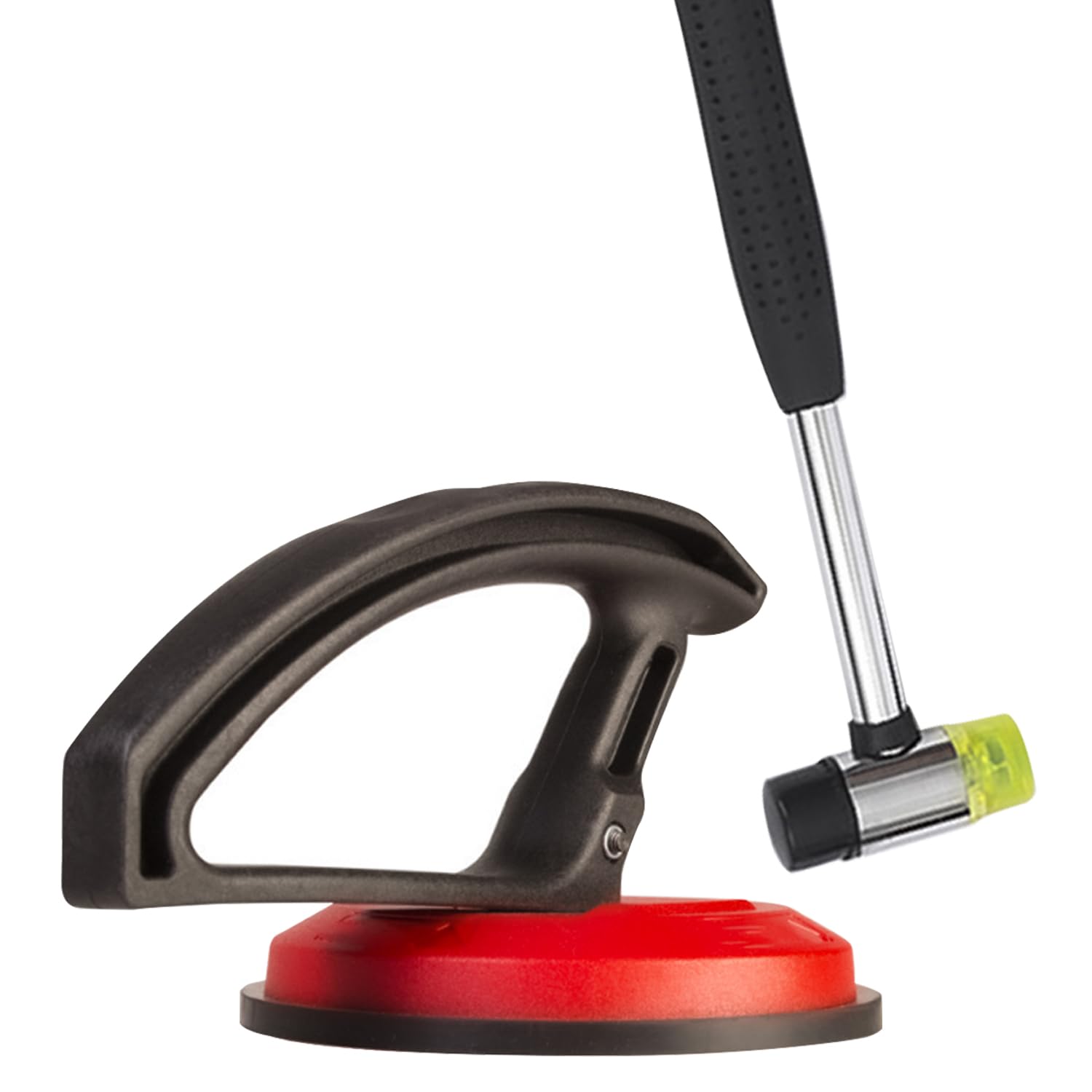 Photo 1 of Textured Floors Gap Fixer Tool with Hammer and Special Grip Suction Cup – Fits Laminate, Vinyl Plank, LVP, SPC, and Hardwood