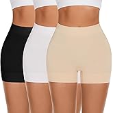 FRESBEIT Slip Shorts for Women Under Dress,Boyshorts Panties Anti Chafing Boyshorts Smooth Shapewear Shorts