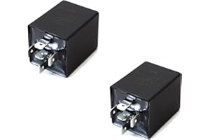 INITEQ 2pcs Time Delay Automotive Relay 10 Seconds 5 pin 12V 30A 5 pin SPDT