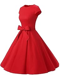 Dressystar 2024 Women's Vintage Knee Length Cap