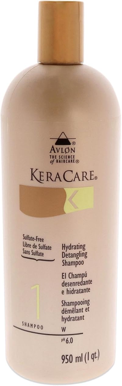 KeraCare Hydrating Detangling Shampoo for Dry Damaged Curly Hair 32oz