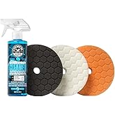 Chemical Guys BUFX703 Hex-Logic Quantum Buffing Pad Sampler Kit, 16 fl. oz (4 Items) (6.5 Inch Fits 6 Inch Backing Plate)