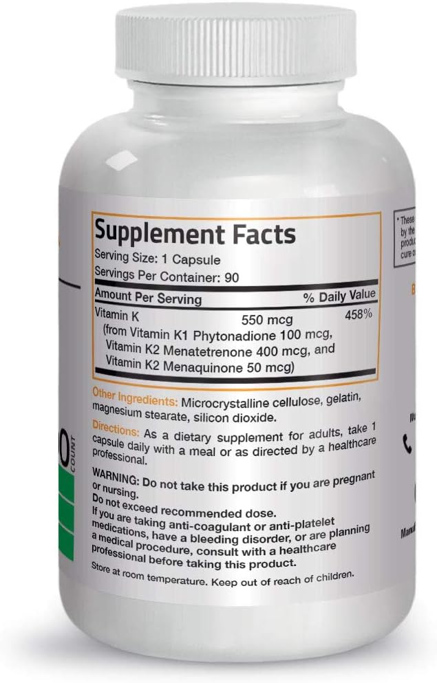 Vitamin K Triple Play (Vitamin K2 MK7 / Vitamin K2 MK4 / Vitamin K1