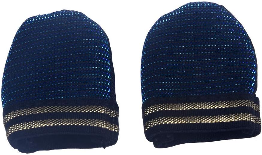 nakw88 Finger Sleeve 1 Pair Soft Sth Accessories Mobile Game Anti Slip Sensitive Sweatproof Textured Universal Controller Protector(Blue)