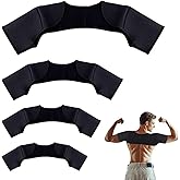 Double Shoulder Brace,Concealed Double Shoulder Brace for Sports Lovers,Comfortable and Breathable Shoulders Braces for Chronic Tendinitis Pain Relief,Outdoor Sports,Sleeping,Running (Large)